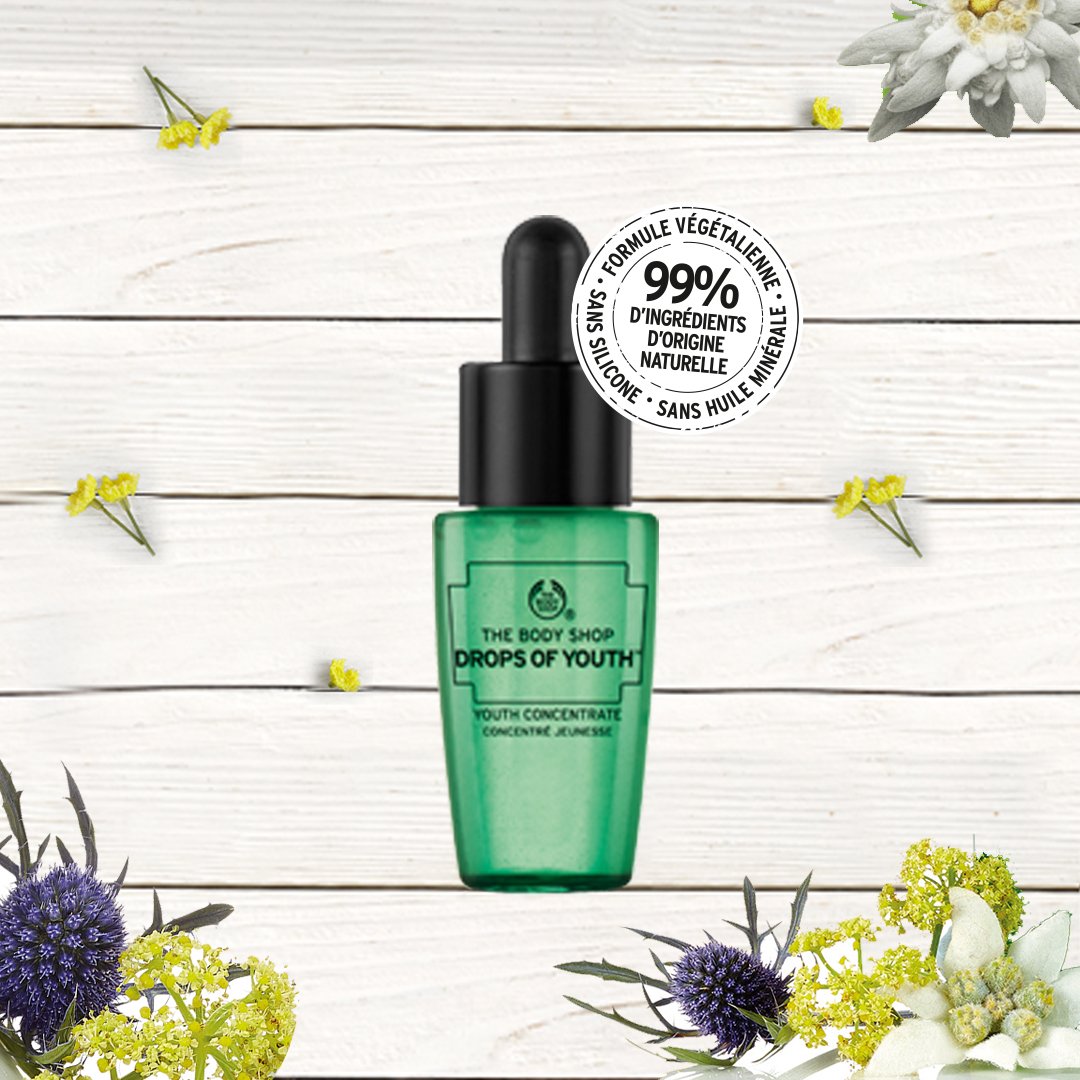 TheBodyShopFR's tweet photo. Testez gratuitement notre Concentré Jeunesse Drops of Youth™ en demandant votre dose d'essai deluxe > https://t.co/uaI46jWV73 https://t.co/iVAqVpI2TG
