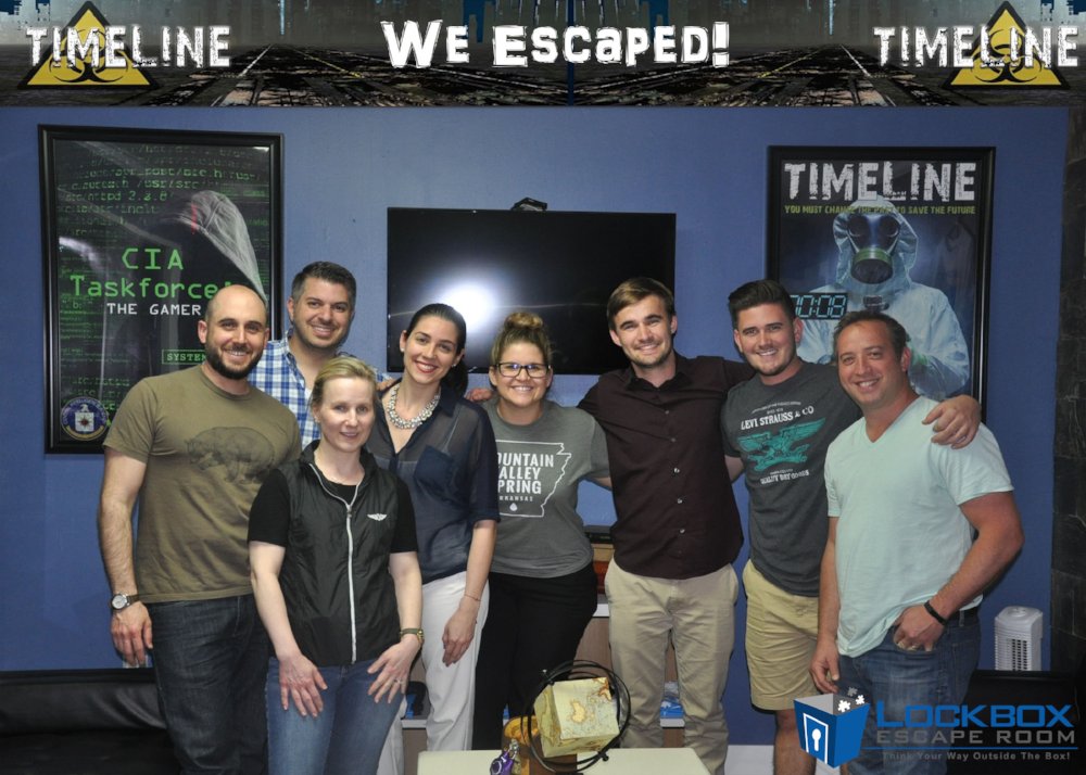 prospect_cloud's tweet photo. "If there was a problem, yo, I'll solve it." 😎 ⌛️ Thanks @Lockbox_Escape for a great team challenge for some of our #ProspectCloud family! https://t.co/JclO3jHCiQ