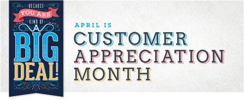 USASSC's tweet photo. April is customer appreciation month!Enter promo code WELCOMEUSA to your next order of $300+ prior to checkout to receive $100 SAVINGS! https://t.co/G0nGkw11Gn