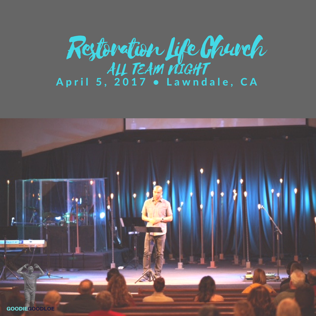 Today is the day!! So honored and pumped to be joining @restorationlifechurch for All #Team Night! #leadership #restorationlifechurch