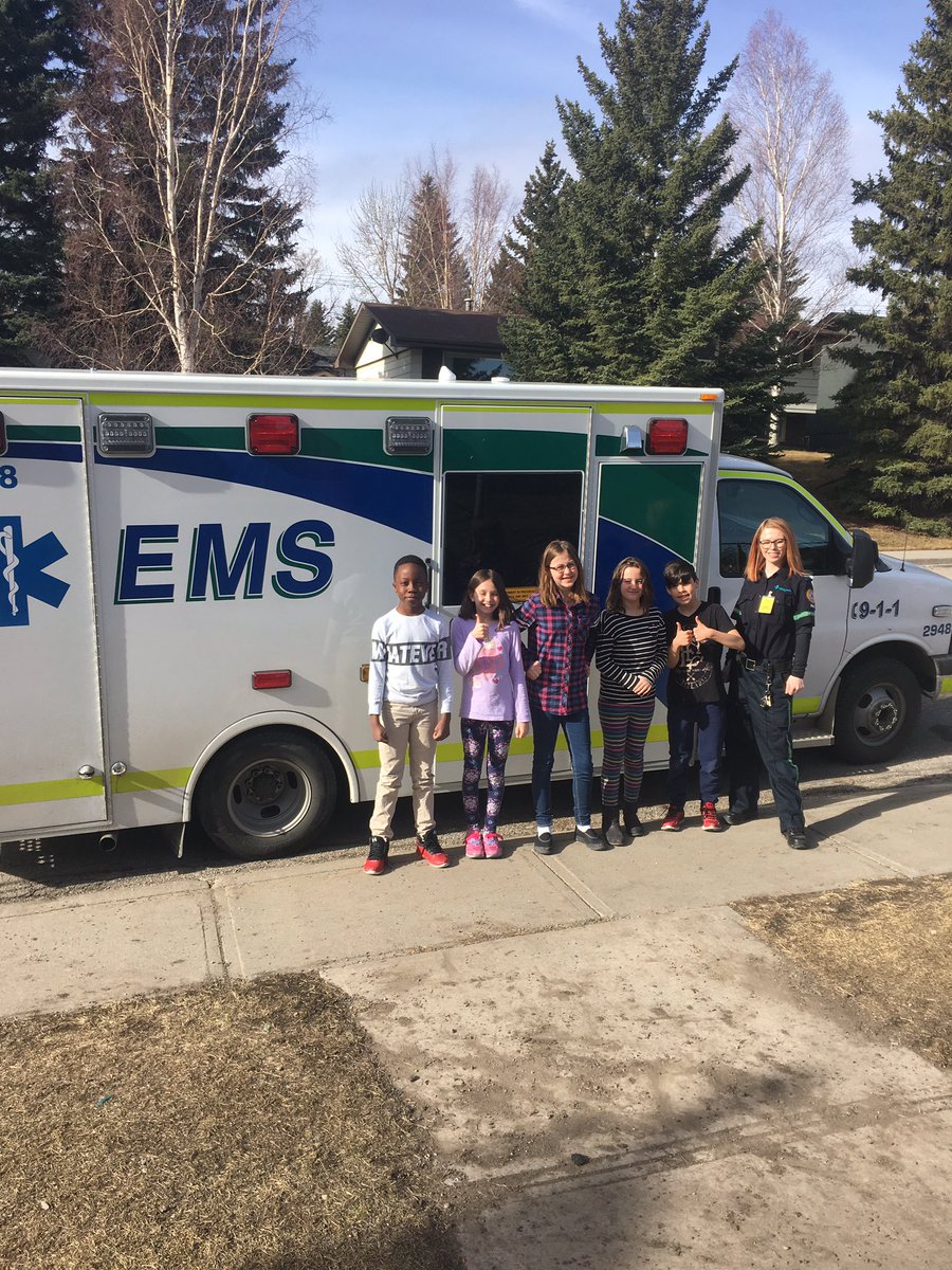 joelle_marshall's tweet photo. Getting a visit from a paramedic and an ambulance! https://t.co/MWYfFaBHSX