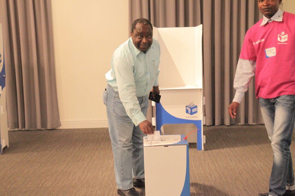 tito_mboweni's tweet photo. Even when the NWC upsets me, I still vote.It was a hard struggle to be on a Common Voters' Roll. Go vote now!ANC4Life https://t.co/5S9EKCuIh0
