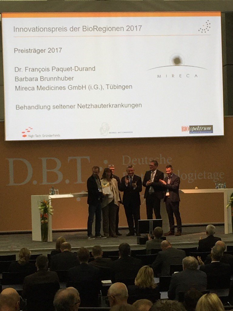BioCityLeipzig's tweet photo. #DBT2017 - Wir gratulieren #Mireca zum #Innovationspreis 👏👏👏 https://t.co/Sv8PvIglRd