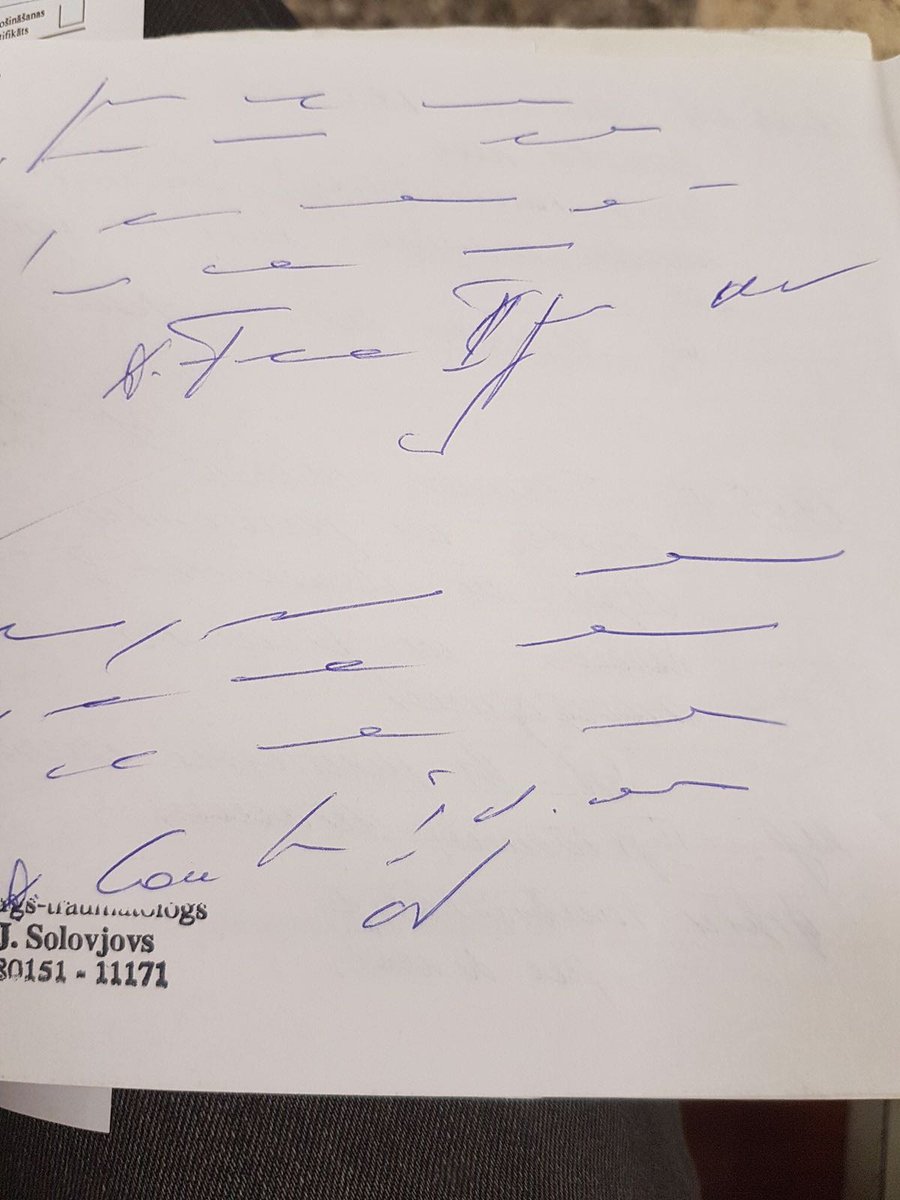 tomsons's tweet image. Jēkabpils slimnīcas traumatologa traumas apraksts. Man atsūtīja 😁