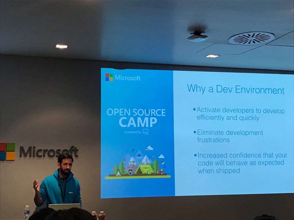 Monica85Rodrig's tweet image. #MSOSCamp Building scalable dev environments