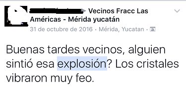 Comitevamericas's tweet photo. @pcivilyucatan @SEDENAmx @ayuntamerida ayer de nuevo se sienten y reportan explosiones en Las Americas Merida, mas de dos años sin respuesta https://t.co/2CvkVJKsDB