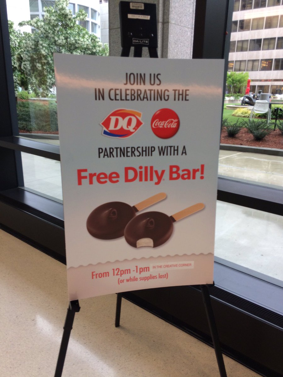 laurbrien's tweet photo. We drive through storms for @DairyQueen day at @CocaColaCo! #dillybar #worthit https://t.co/DoCExMfiaN
