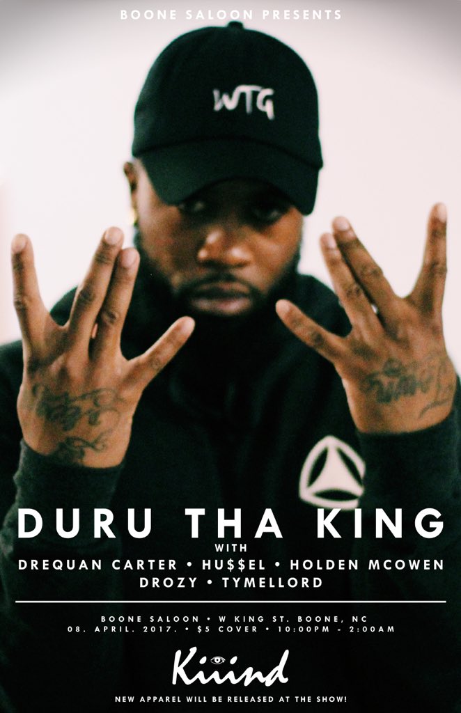 DuruWTG's tweet photo. 📍Boone, NC. This SATURDAY!!
#WTG #WeThatGeneration https://t.co/sOa5r2gaD9