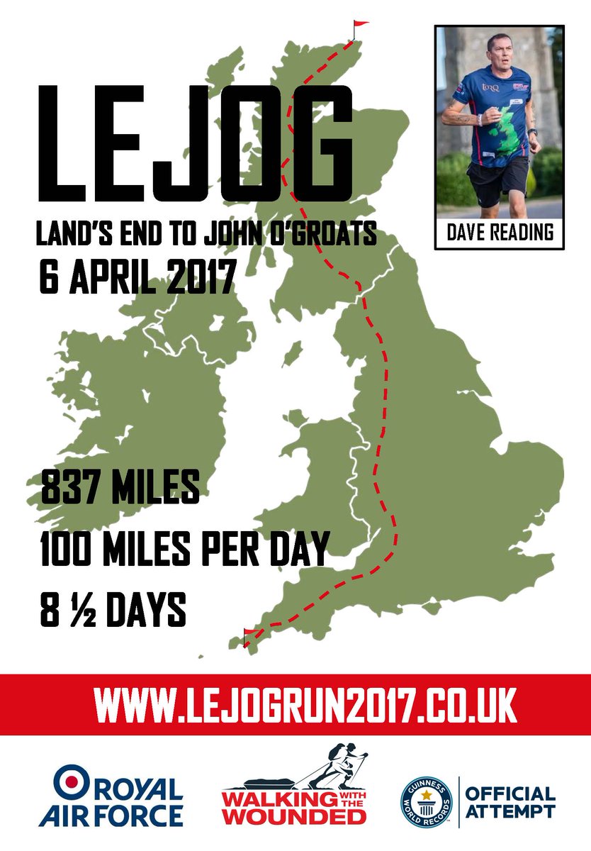GOOD LUCK to @2017Lejog who are at #LandsEnd ready to start the 837 mile running challenge to #JohnOGroats tomorrow! ow.ly/7Ngb30aAamC