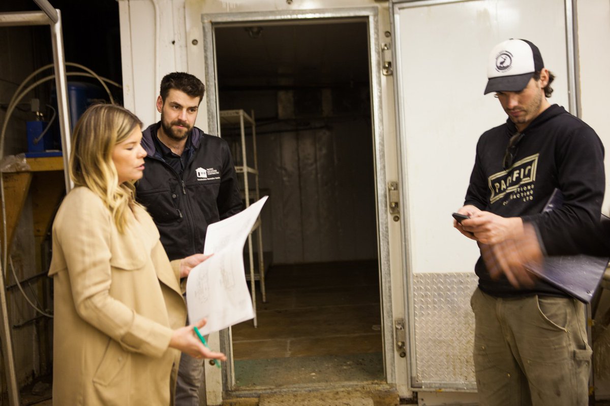 Chris &amp; Brandon from <a href="/PacDesignLab/">Pacific Design Lab</a> talking to Kate Allen from Frank Architecture &amp; Design. #ComingSoon #Chinatown #Vancouver #ChineseCuisine