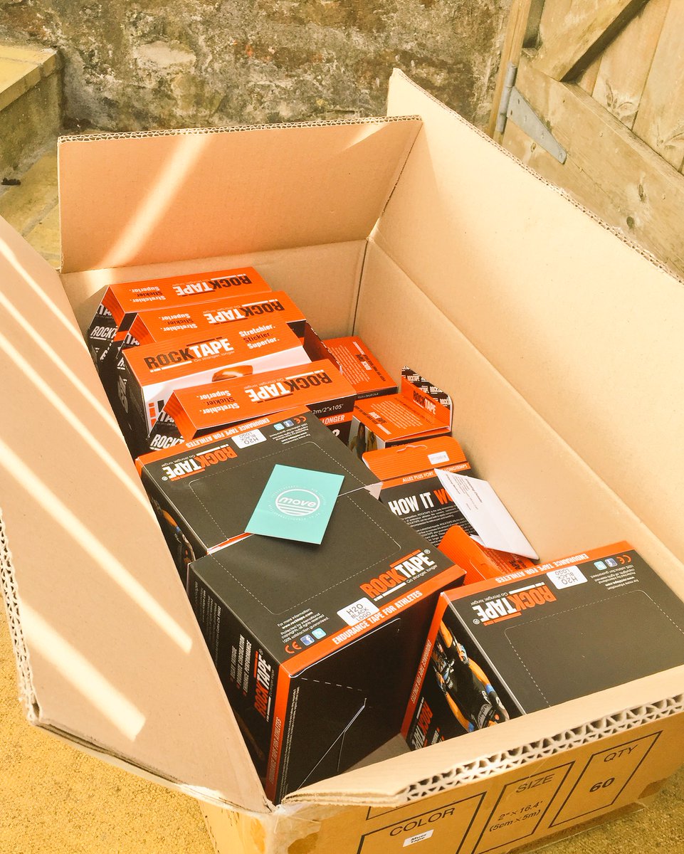 movecornwall's tweet photo. Hey @freedom_racing Got a delivery of @rocktapeuk for #kernowVK
I reckon that'll be enough! Bring me your sore bits! https://t.co/SaUqGjTO1k