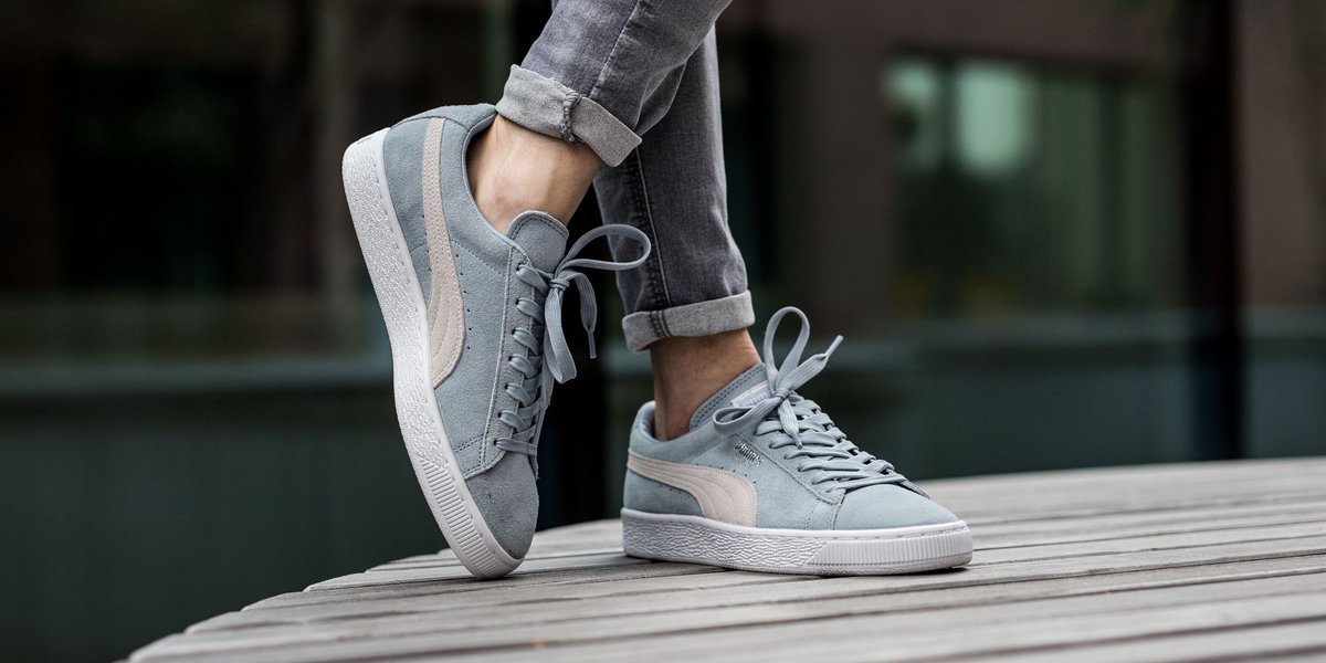 puma suede classic blue fog