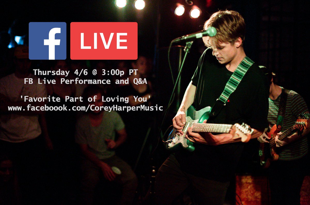 coreyharp's tweet photo. Tomorrow I'll be performing my new song 'Favorite Part of Loving You' on FB Live @ 3p PT. See you there! #FavoritePartofLovingYou https://t.co/wvC8emNRqx