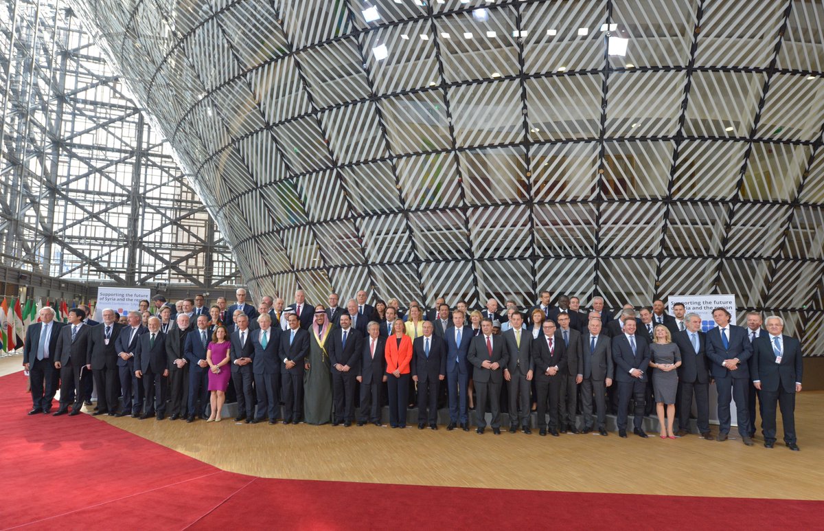 StylianidesEU's tweet image. Pleased to announce the overall pledge from #SyriaConf2017: $6
billion of aid for 2017. The world tells the Syrian people: You&apos;re not alone!