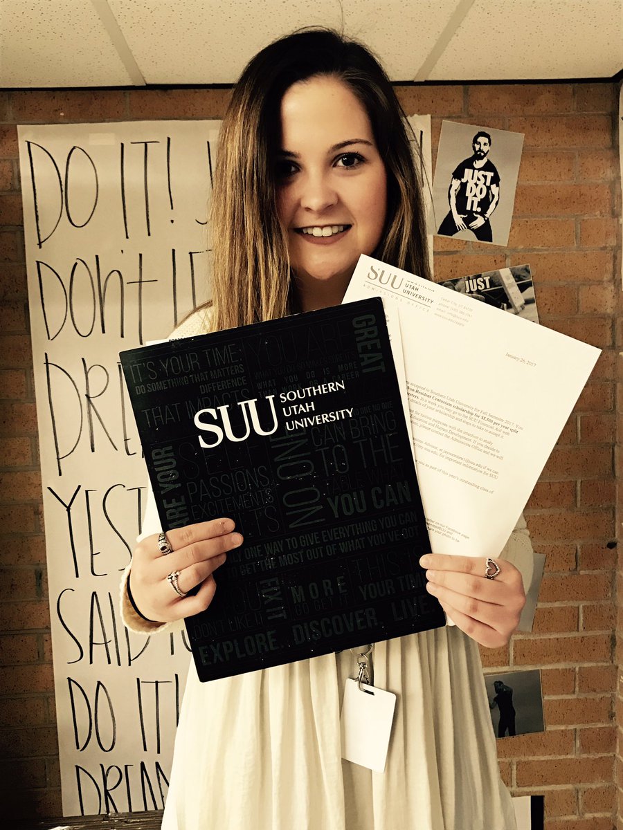 AVID Senior of the week is Abbie Hummel! She will be attending <a href="/SUUtbirds/">Southern Utah University</a> and plans on majoring in elementary education! #jhs17 #suu21