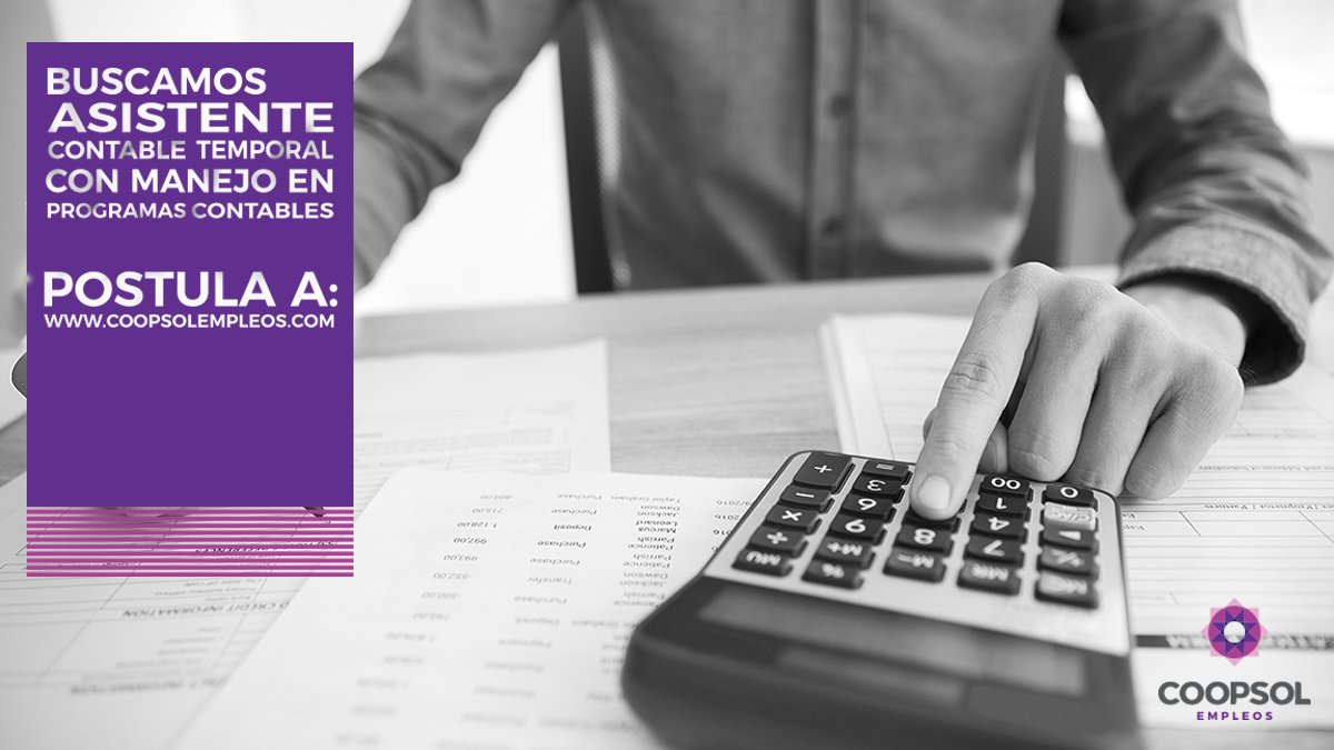 CoopsolEmpleos's tweet photo. #Oportunidad de #empleo. Se requiere: un Asistente Contable Temporal en #Nazca.
Postula aquí:https://t.co/fUjvlysedE https://t.co/EA3hMSybCy