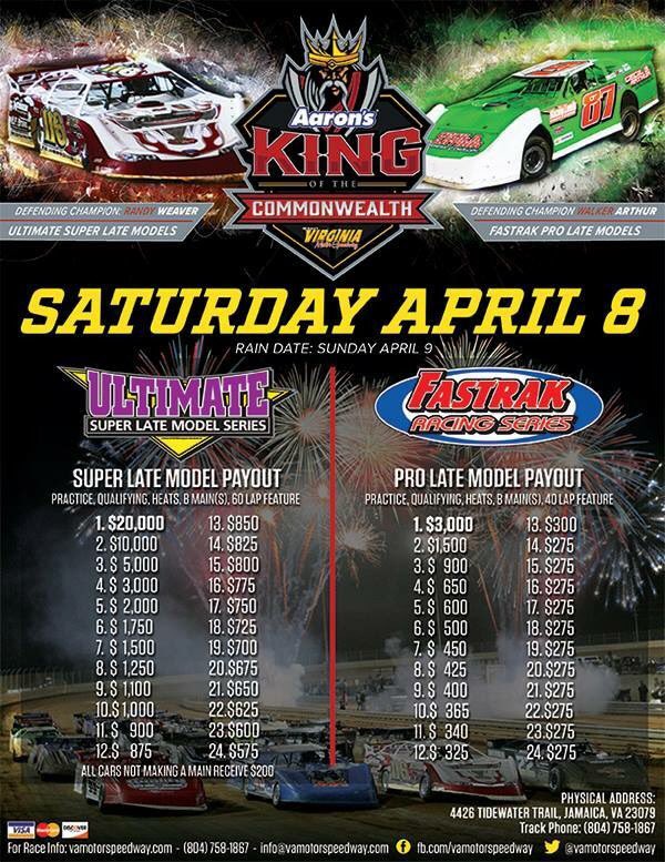 KLMSupdates's tweet photo. This Sat at Virginia Motor Speedway, @ULTIMATESupers and @FASTRAK_SE! https://t.co/6kOZqZ9KEY