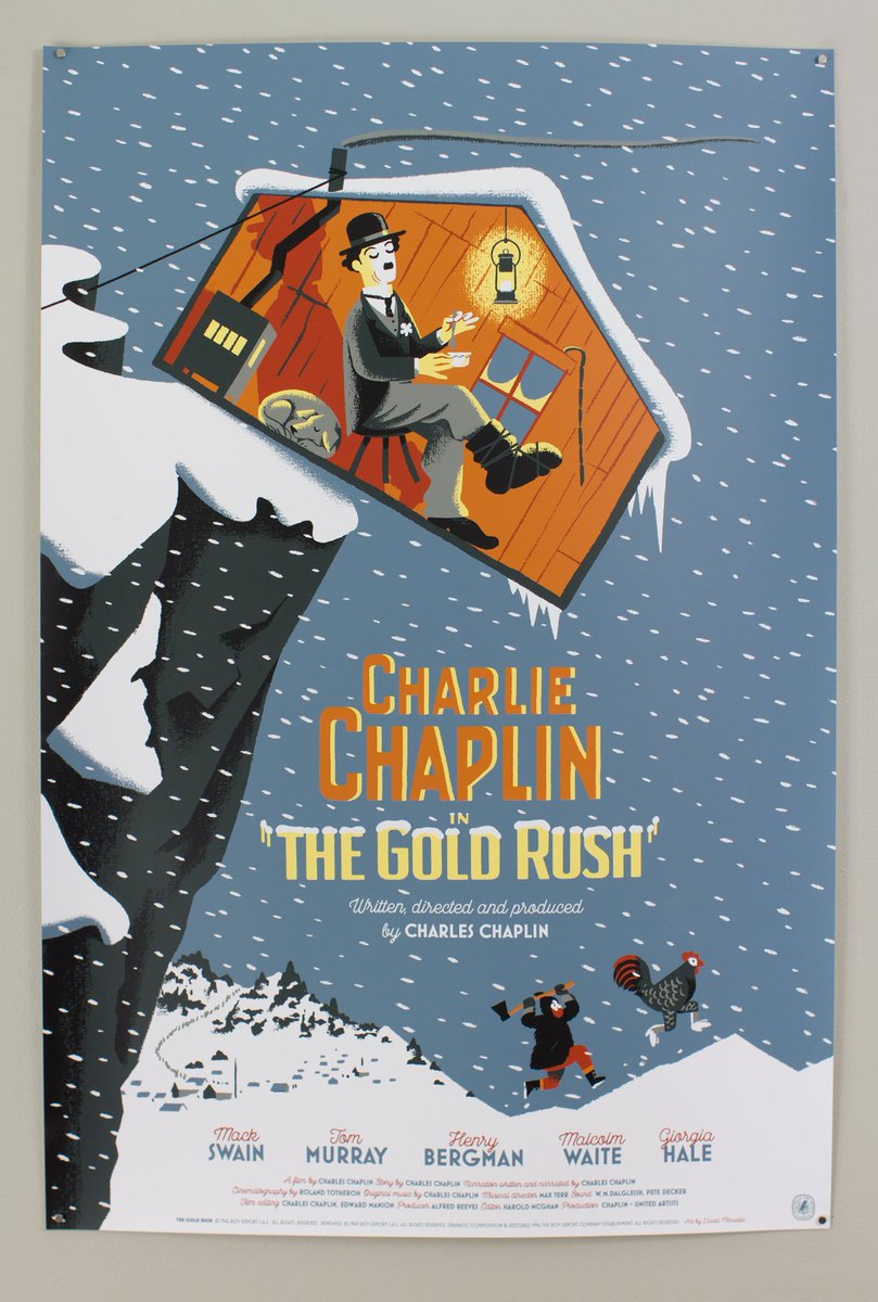 vgkids's tweet photo. .@merveille_david's Gold Rush print we screened, part of @nautilusAP's Chaplin series w / @BottleneckNYC. https://t.co/up9NWvFhjc https://t.co/csWzWI0KZ0