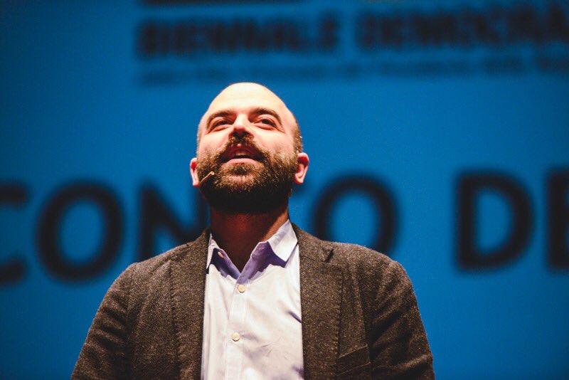 robertosaviano's tweet photo. Aspettando l'incontro di stasera a Forlì, vi annuncio la prossima data del mio #tourscuole: domattina alle 10.30 sarò a Cesena al Palasport. https://t.co/3QQ3Gf8A5Q