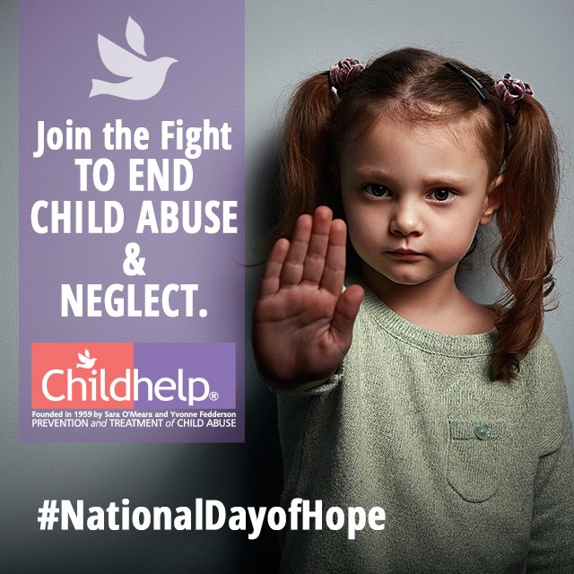 Childhelp's tweet photo. Today is #ChildhelpNationalDayofHope where we bring child abuse out of the shadows and create national awareness of this epidemic. https://t.co/tB1C8CxETf