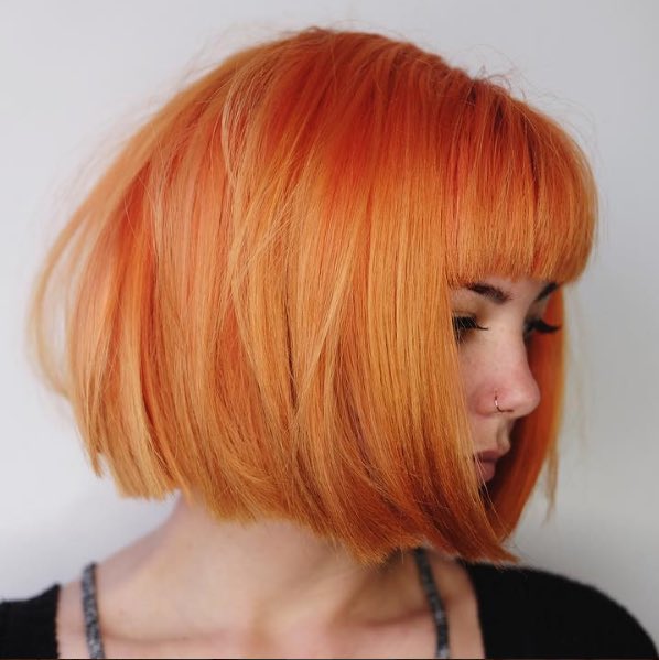 DowntownAnaheim's tweet photo. @citiesandstates created this stunning statement cut/color that just POPS!💥Call in for an appointment at @RemedyHairShop or just walk on in! https://t.co/vlnyT4csEs