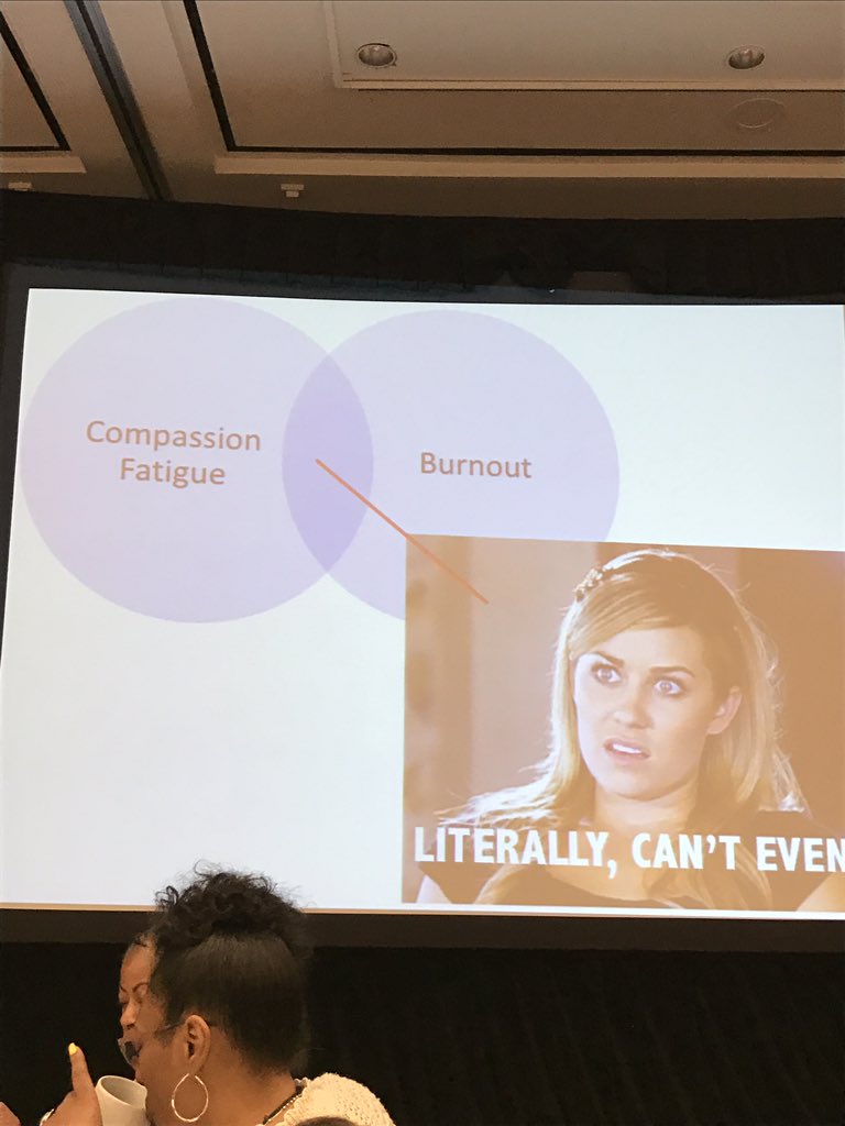 Cassie_Eskridge's tweet image. When #burnout and #compassionfatigue collide... - @paulosincup #graphsandcharts #venndiagram  #WACE2017