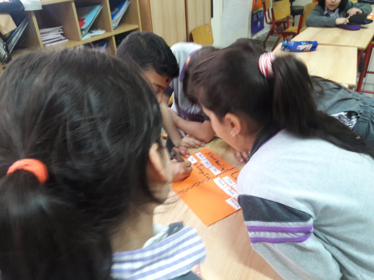 Grade 3 learners  distinguished between short and long vowels# cut &amp; paste words with short &amp;long u
#T chart activity
@DawhaHighSchool