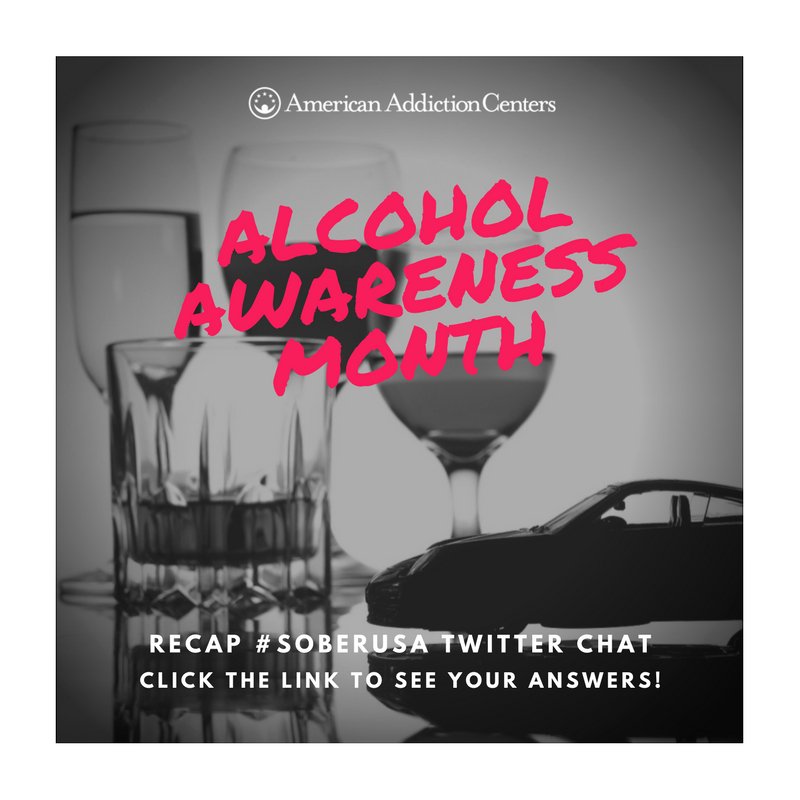 #SoberUSA chat recap on #AlcoholAwarenessMonth, inspired by <a href="/NCADDNational/">NCADD National</a>! See the best answers here: bit.ly/2oCkWls