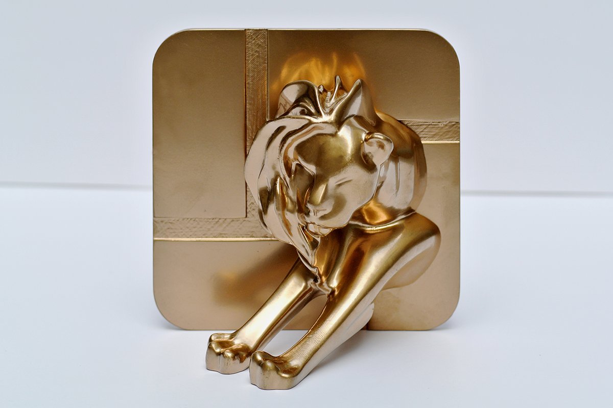 creativitymag's tweet photo. Should the @Cannes_Lions trophy be shorn of half its mane in the name of gender equalty? https://t.co/fuWzb9Ho3T https://t.co/BpnRLuZKjS