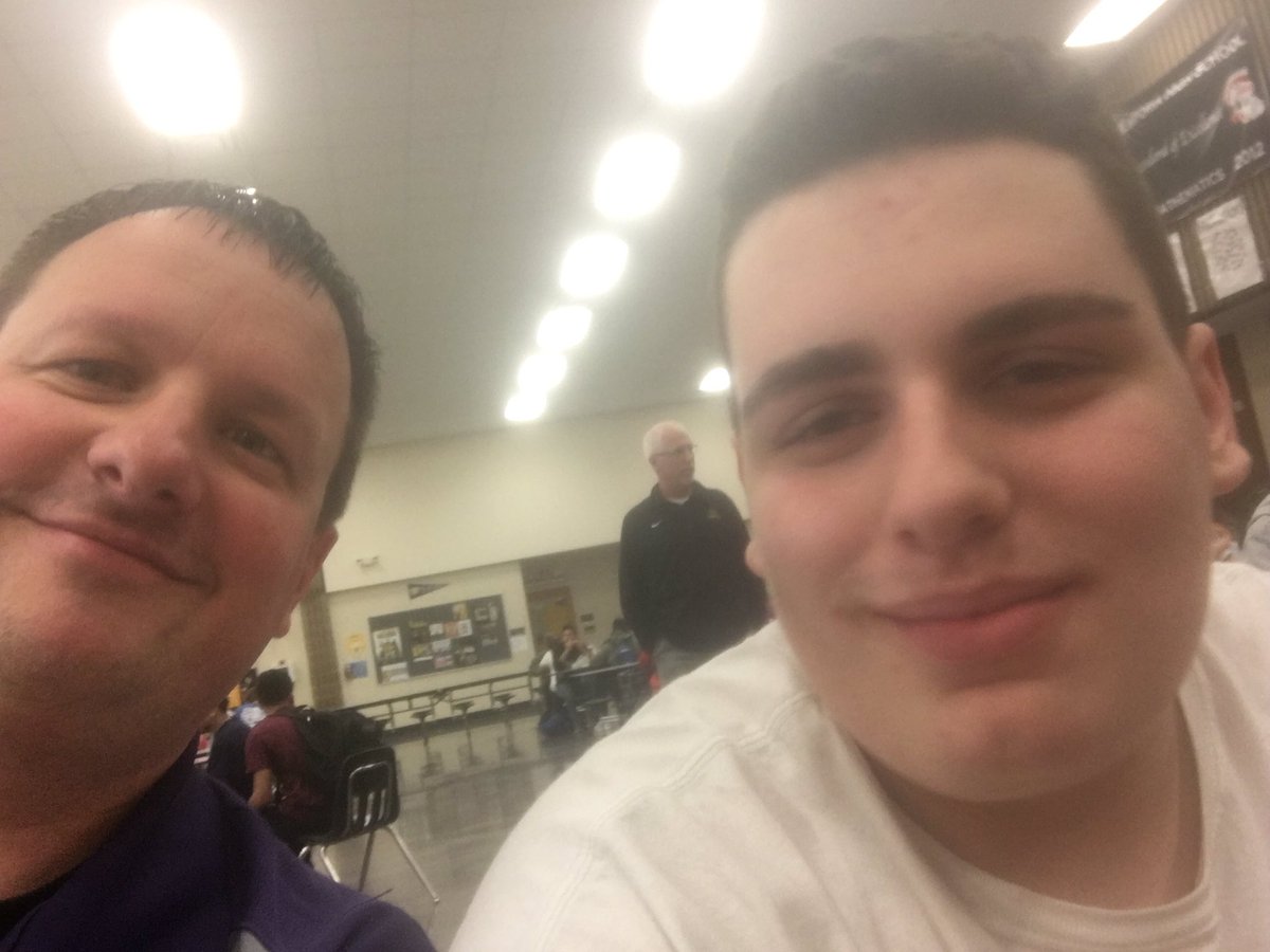 DrBrittonHart's tweet photo. Trevor Stevens 9th grader is planning 2 attend the @FlintHillsTech for Welding or Auto! Great plan Trevor! #LunchLessons #IPS #EmporiaProud https://t.co/VzJAuG6mpA