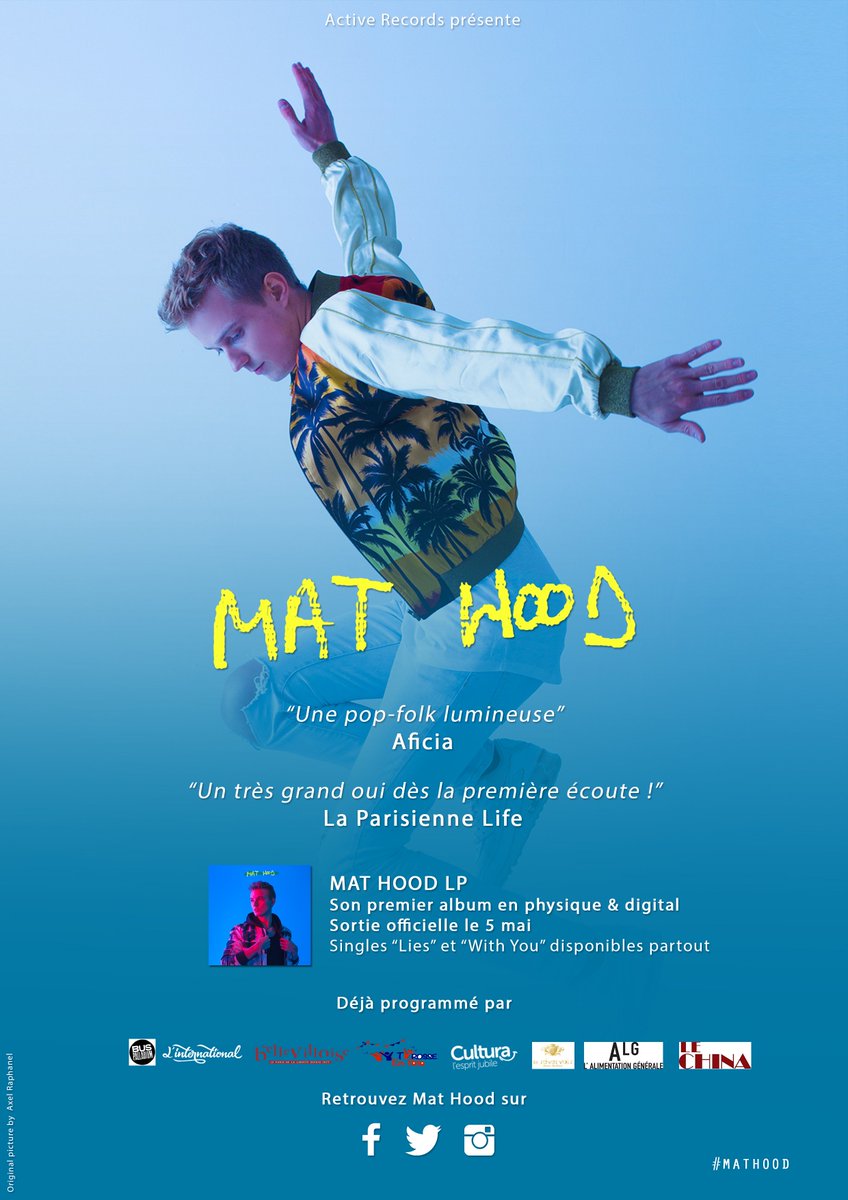 activerecords1's tweet photo. Finaliste @NouvelleStar 2015 vous aviez alors parlé de lui !
@MatHood dévoile son 1er album le 5 mai ! 
#mathood #pop #folk #album https://t.co/wPOBLnbT2m
