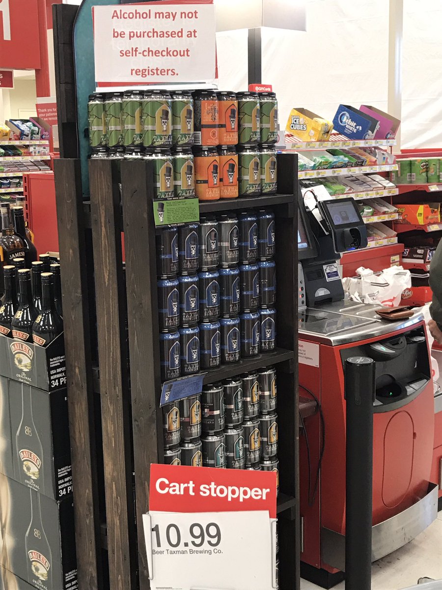 All4WVU's tweet image. @Target selling beer in checkouts you cant buy beer at. #confused #notexpress #otherlane