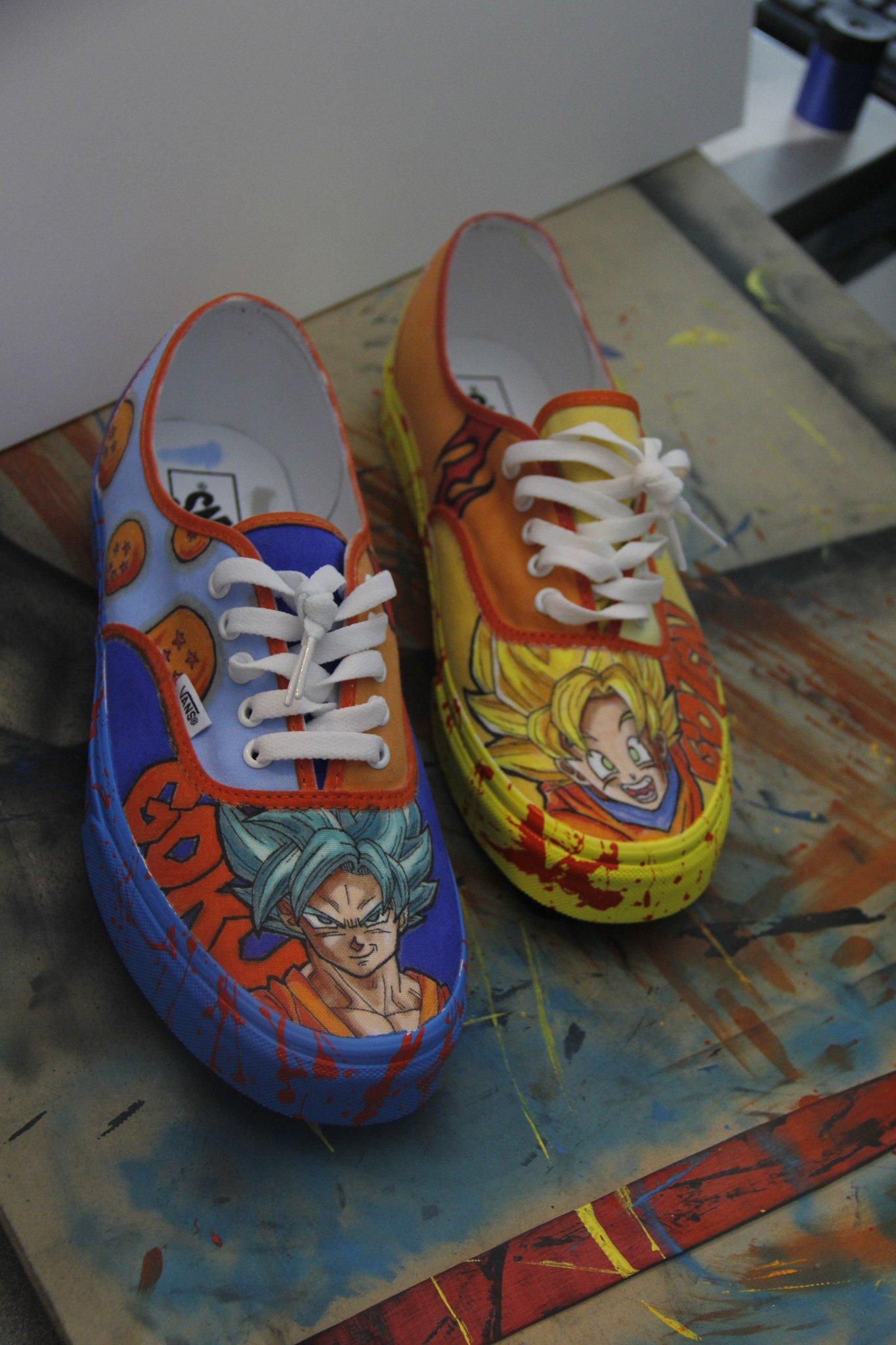 dragon ball z custom vans
