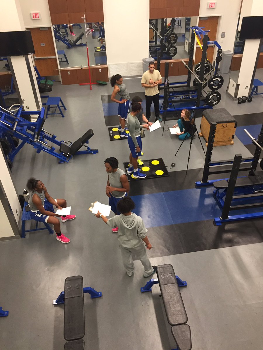 Some injury risk screening today using <a href="/TheQuickBoard/">The Quick Board</a> with <a href="/MemphisWBB/">Memphis Women's Basketball</a>. Assessing quality of movement is important! <a href="/BiomechanicsDay/">National Biomechanics Day</a>