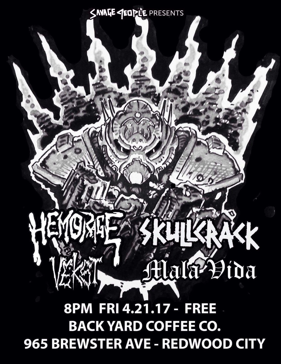 We will be demostrating some new music at this show, come thru!