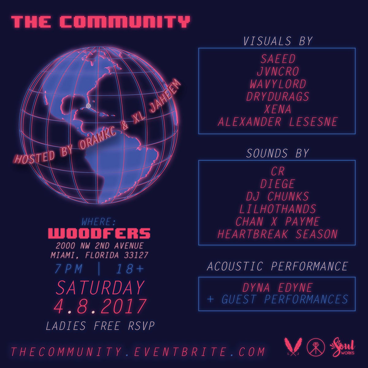 _wavrdr_'s tweet photo. 🌐#TheCommunity🌴April 8th!
Live set at ➡️ @woodfers_cafe ⬅️
Brought to you by @xlaced + @lacedlegacy

#cr #liveset #dj #djlife #woodeferscafe https://t.co/xUGaug2gW3