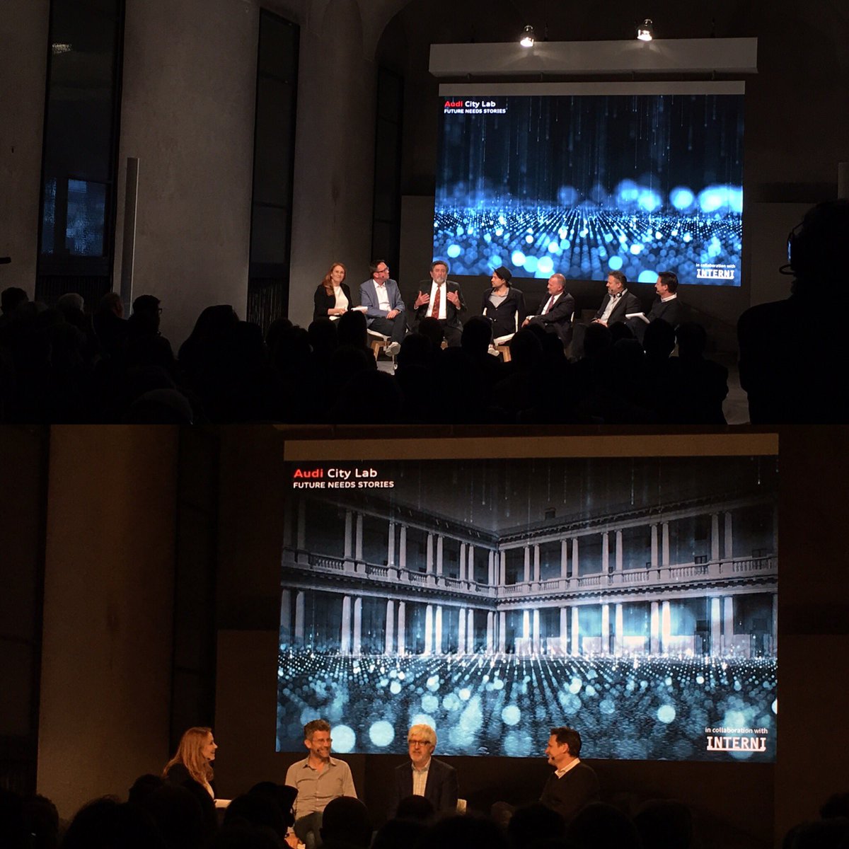 TheRealBstaaard's tweet photo. Dibattito sulla tecnologia,innovazione, futuro e A.I. #FutureNeedsStories #AudiCityLab @AudiIT https://t.co/1kjh2hMJjs