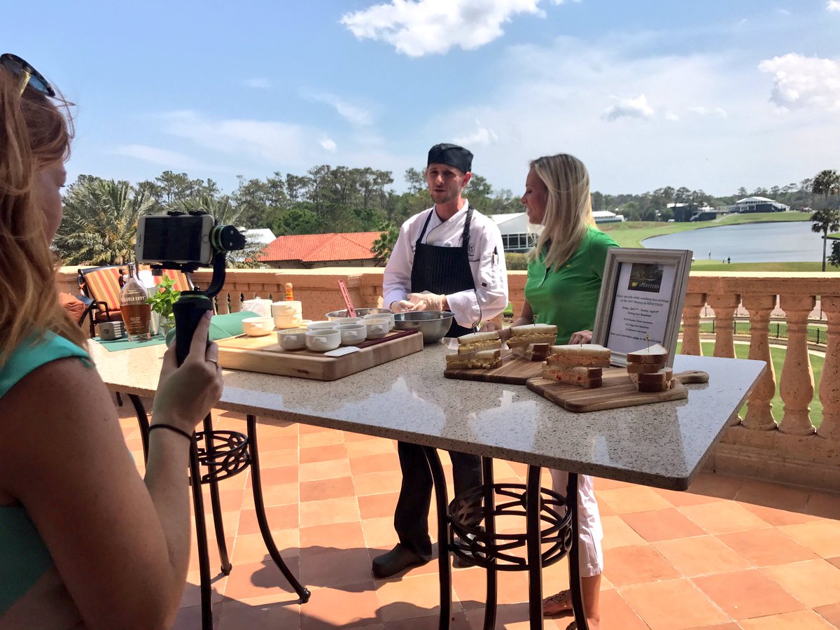 teryngregson's tweet photo. Pimento cheese sandwiches anyone? Chef Logan at @tpcsawgrass showed me how to make the famous #Masters sandwiches! https://t.co/J67n6NkbWr https://t.co/tY3zG7Gqv4