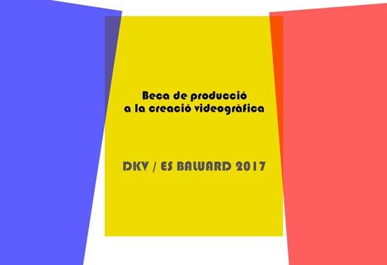 hipermedula's tweet photo. ▬   Beca de producción a la creación videográfica. Es Baluard Museu d’Art Modern i Contemporani @EsBaluard https://t.co/oc7V3z3y9T https://t.co/tetUumFRoc