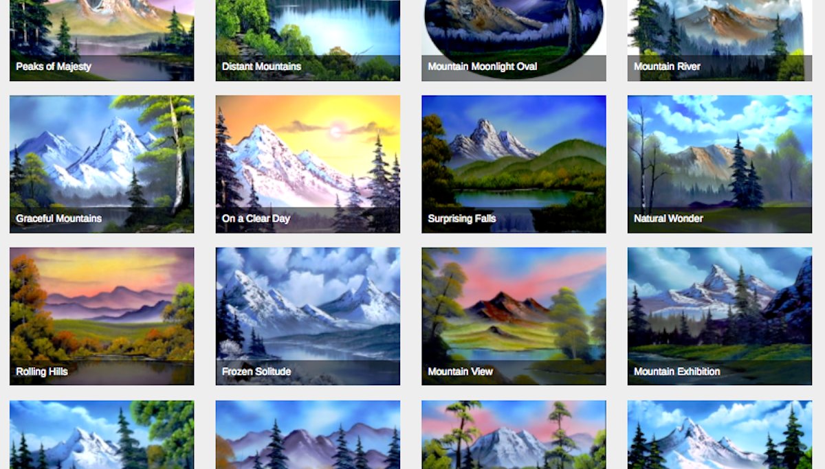 You Can Find Every 'Joy of Painting' Painting in This Searchable Bob Ross  Database