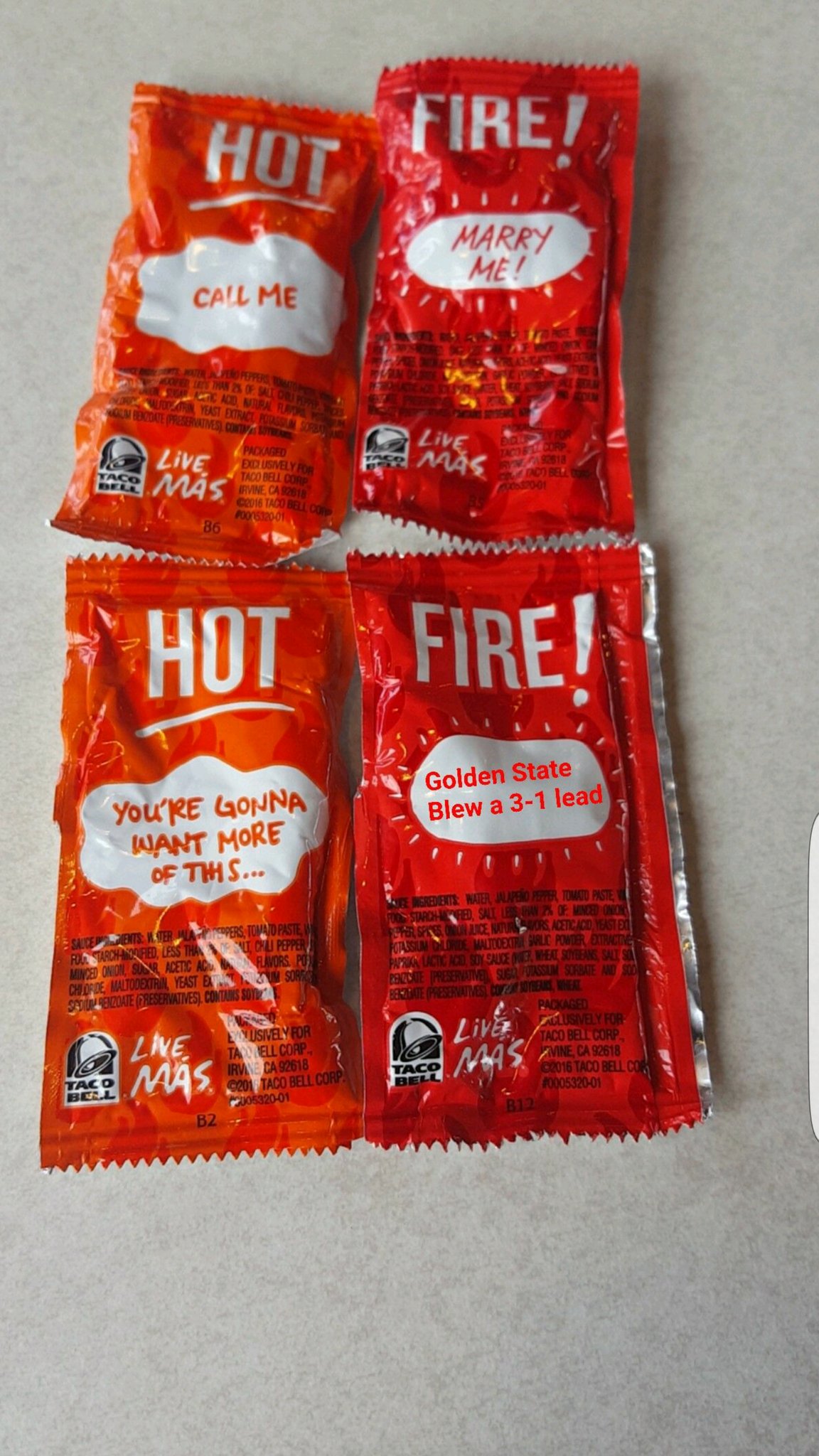 Taco Bell Sauce Packets Will You Marry Me