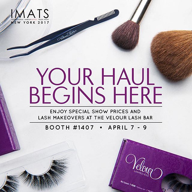 velour_beauty's tweet image. Make your makeup dreams come true this weekend! 💭 At #IMATSNY, we'll have 
 special prices, lash transformations &amp;amp; the 'Show Stopper' Lash!