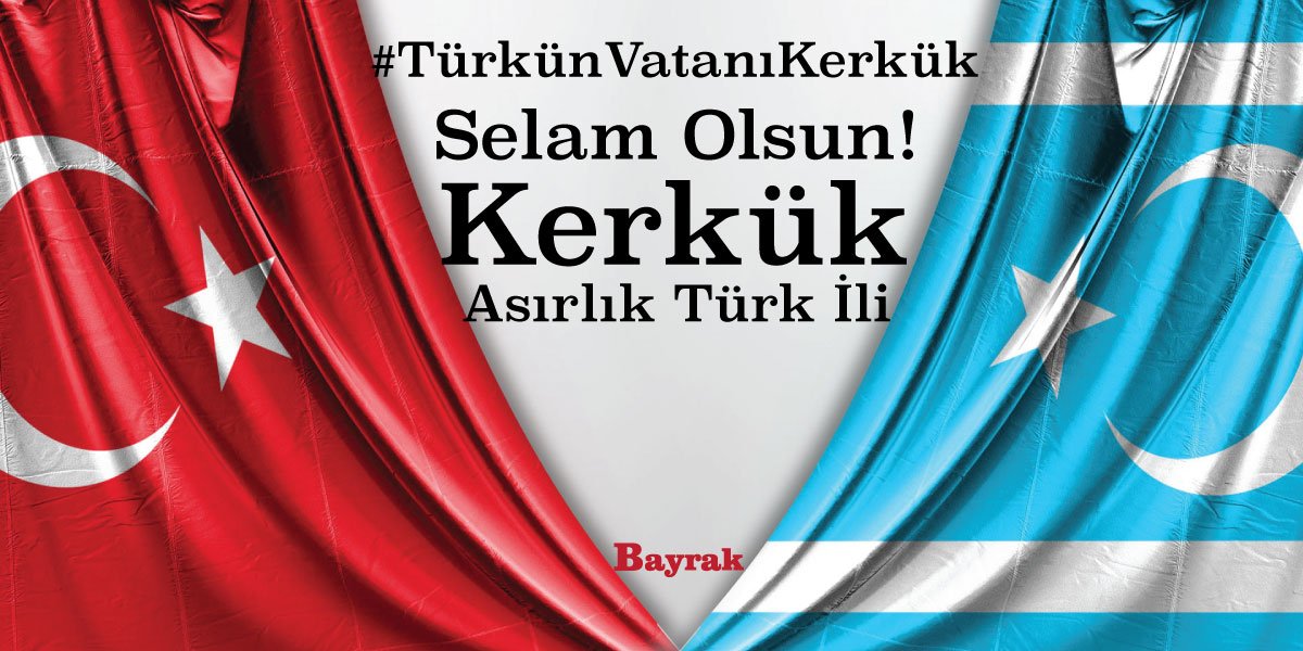 Herkes bilmeli, kulağına küpe etmelidir ki, Musul ve Kerkük Türkiye’nin bölünmez bir parçasıdır.
#TürkünVatanıKerkük
