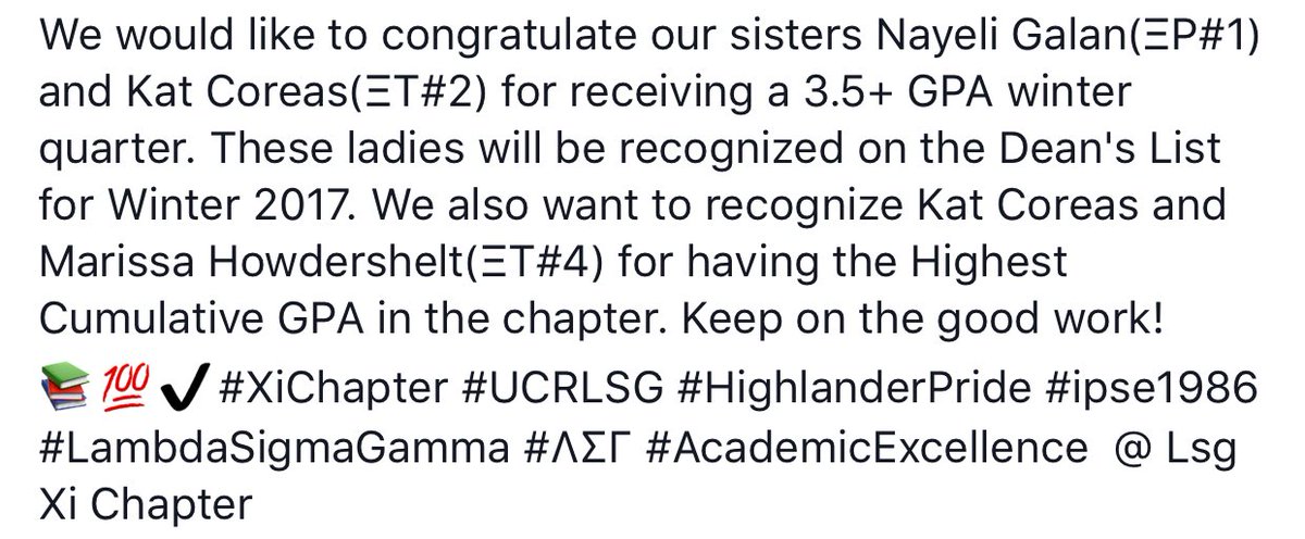 ucr_lsg's tweet image. 📚💯✔️#XiChapter #UCRLSG #HighlanderPride #ipse1986 #LambdaSigmaGamma #ΛΣΓ #AcademicExcellence
