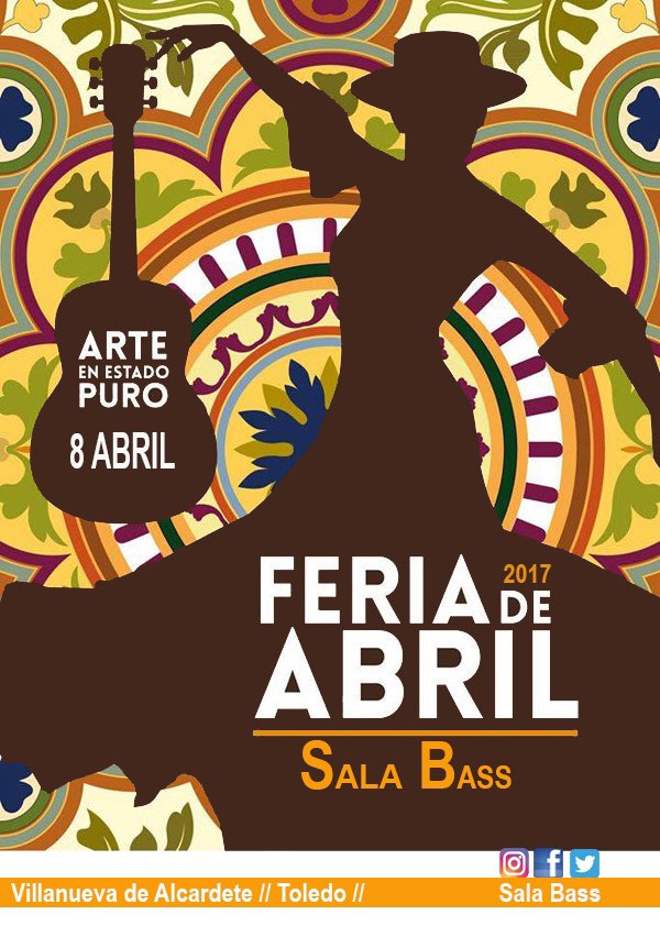 DiscotecaBass's tweet photo. Proximo Sabado 8/04/2017
Feria de Abril.
-Disfruta de una noche llena de rumbitas y Flamenquito.
💃👏🏻💃👏🏻💃👏🏻💃👏🏻💃👏🏻 https://t.co/6IiDbmuvwk