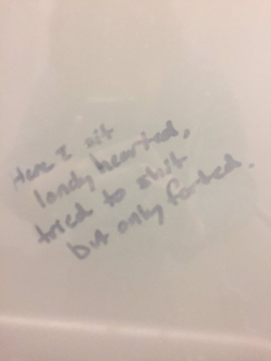 beans_spilled's tweet photo. #bathroompoetry https://t.co/PhPJSOcmAC