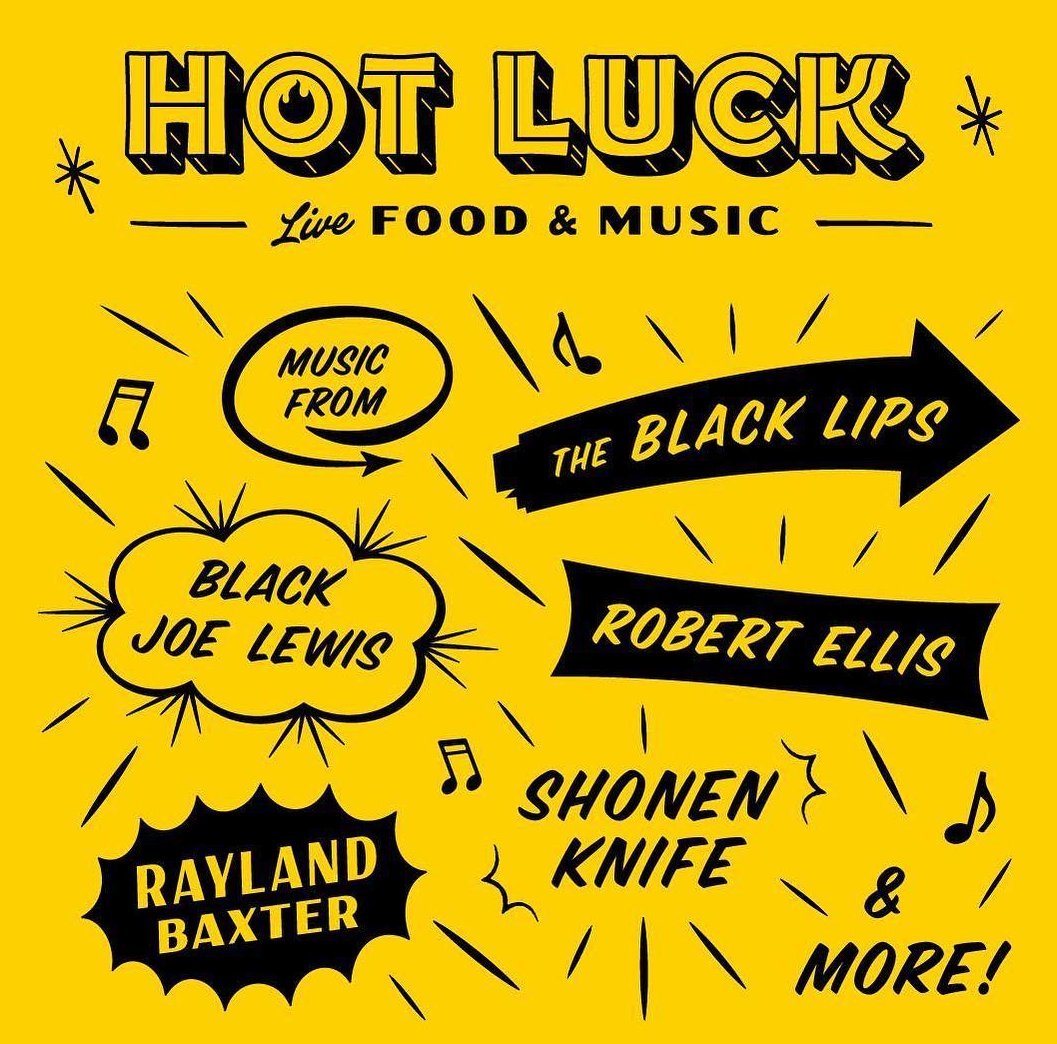 We couldn't be more excited about this amazing line up at @hotluckfest! 🔥 #austin #fairmarketaustin