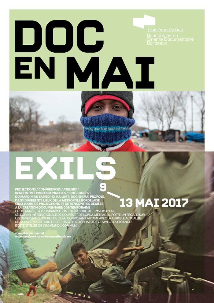 doc_en_mai's tweet photo. Doc en Mai # 3 - EXILS / 09 > 13 mai 2017 ! https://t.co/NHThRVa9FN