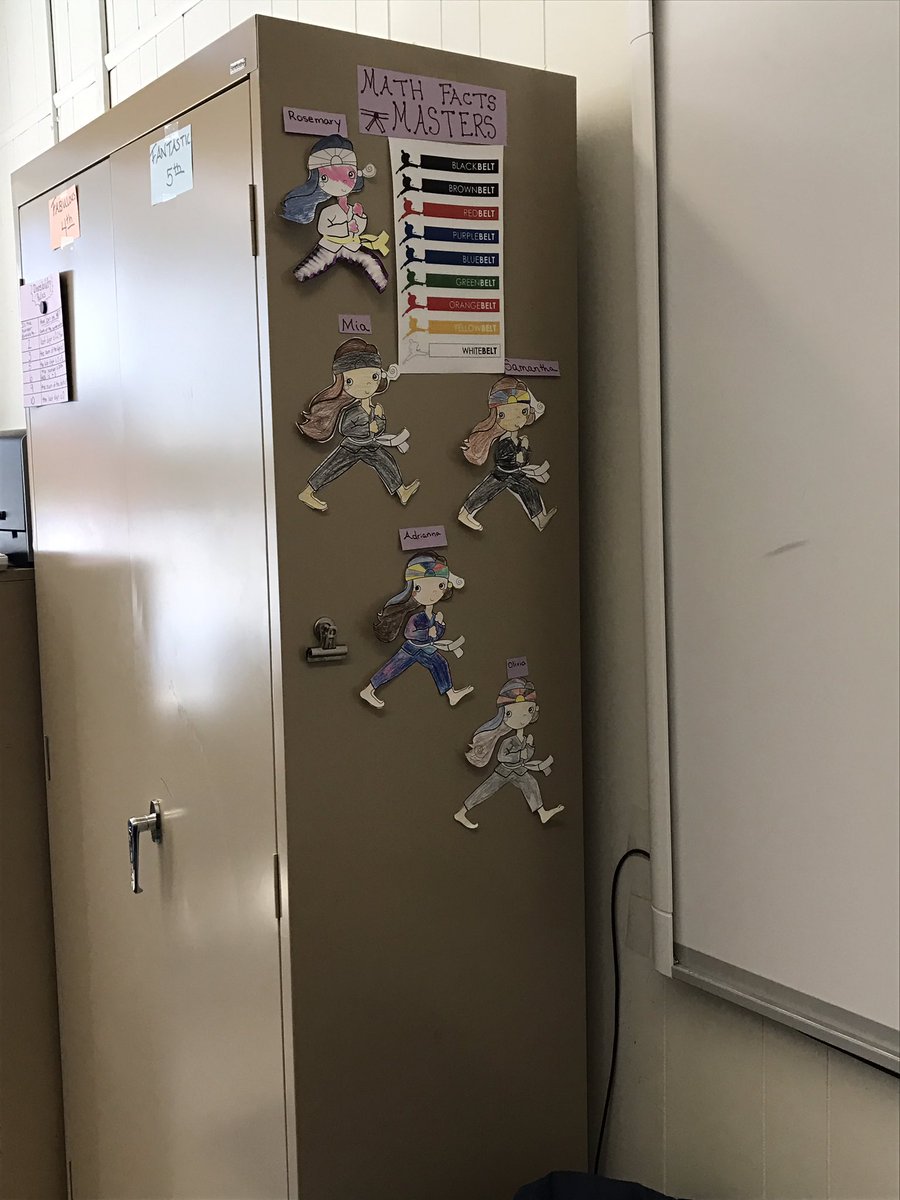 Karate chopping their way through math facts! Addition, subtraction, multiplication, and division don't stand a chance! #hiya