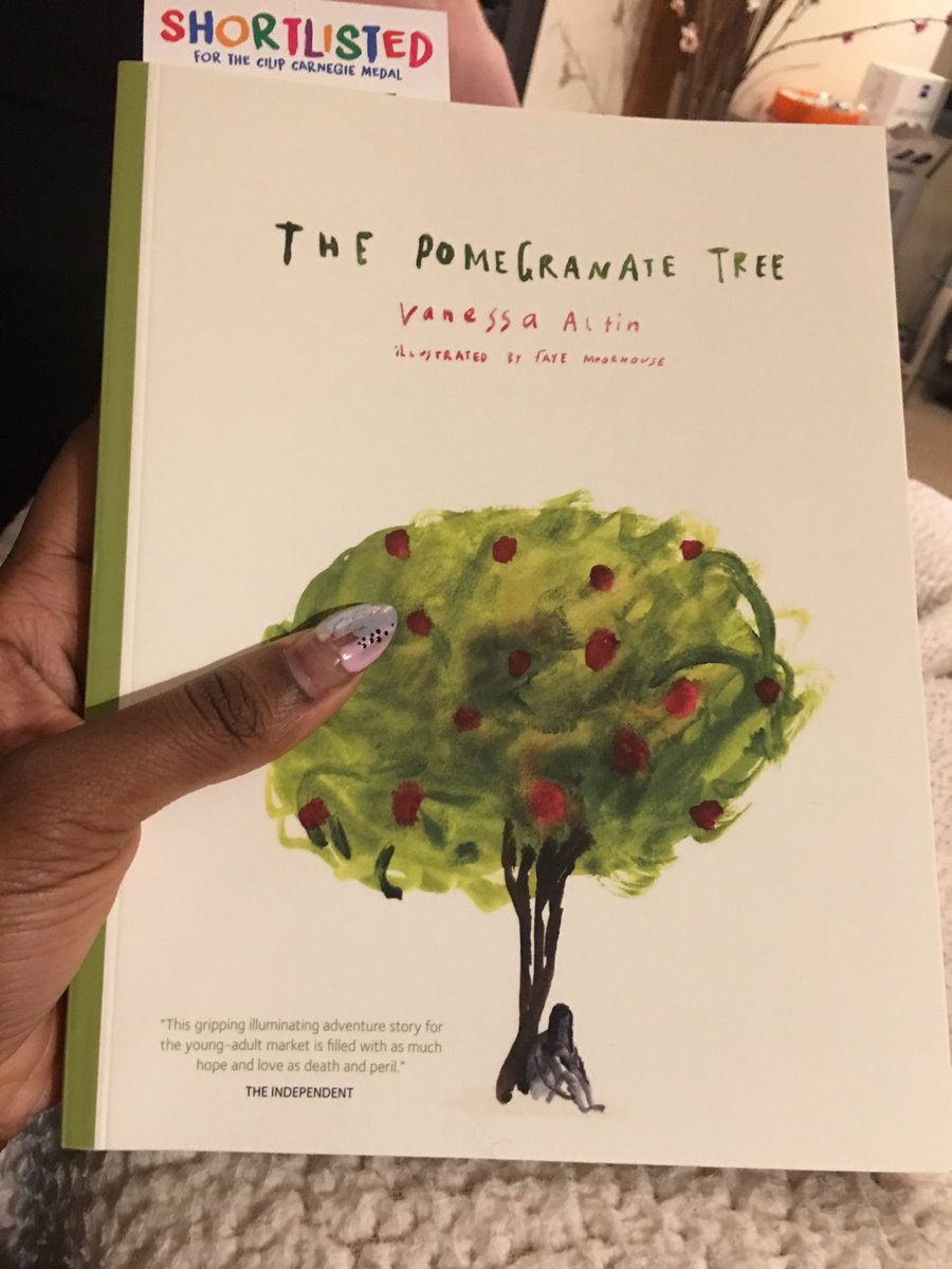 TeachEnglishTT's tweet photo. Reading #thepomegranatetree by @vanessaaltin Feeling inspired to #writeeverythingdown https://t.co/cpA3Q60i0i